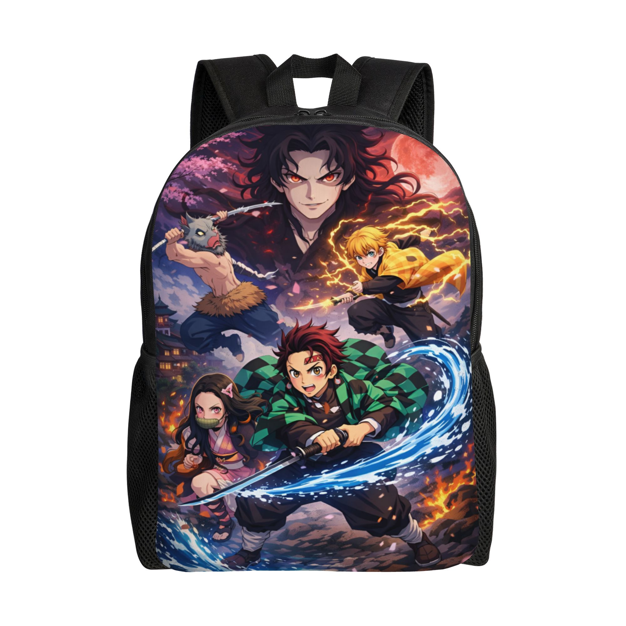 Laptop Accessories Bag For Men - D-Demons Slayers Travel Backpack Women Men