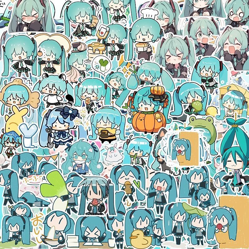 100PCS Hatsune Miku Waterproof - đánh giá và giá Laptop Accessories Parts
