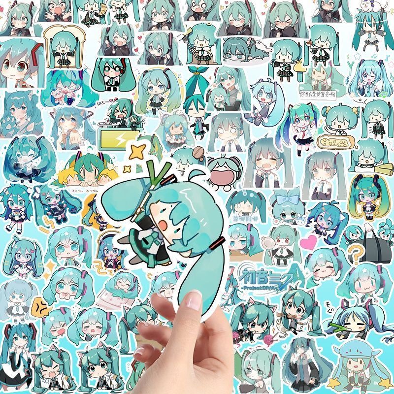 100PCS Hatsune Miku Waterproof - đánh giá và giá Laptop Accessories Parts