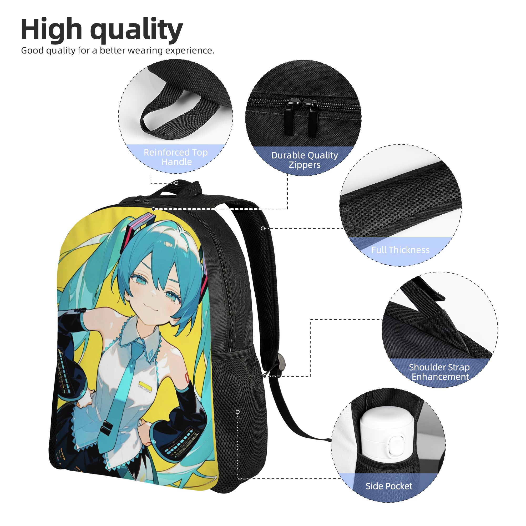 Hatsune Miku  Classical Backpa - đánh giá và giá Laptop Accessories Bag For Men