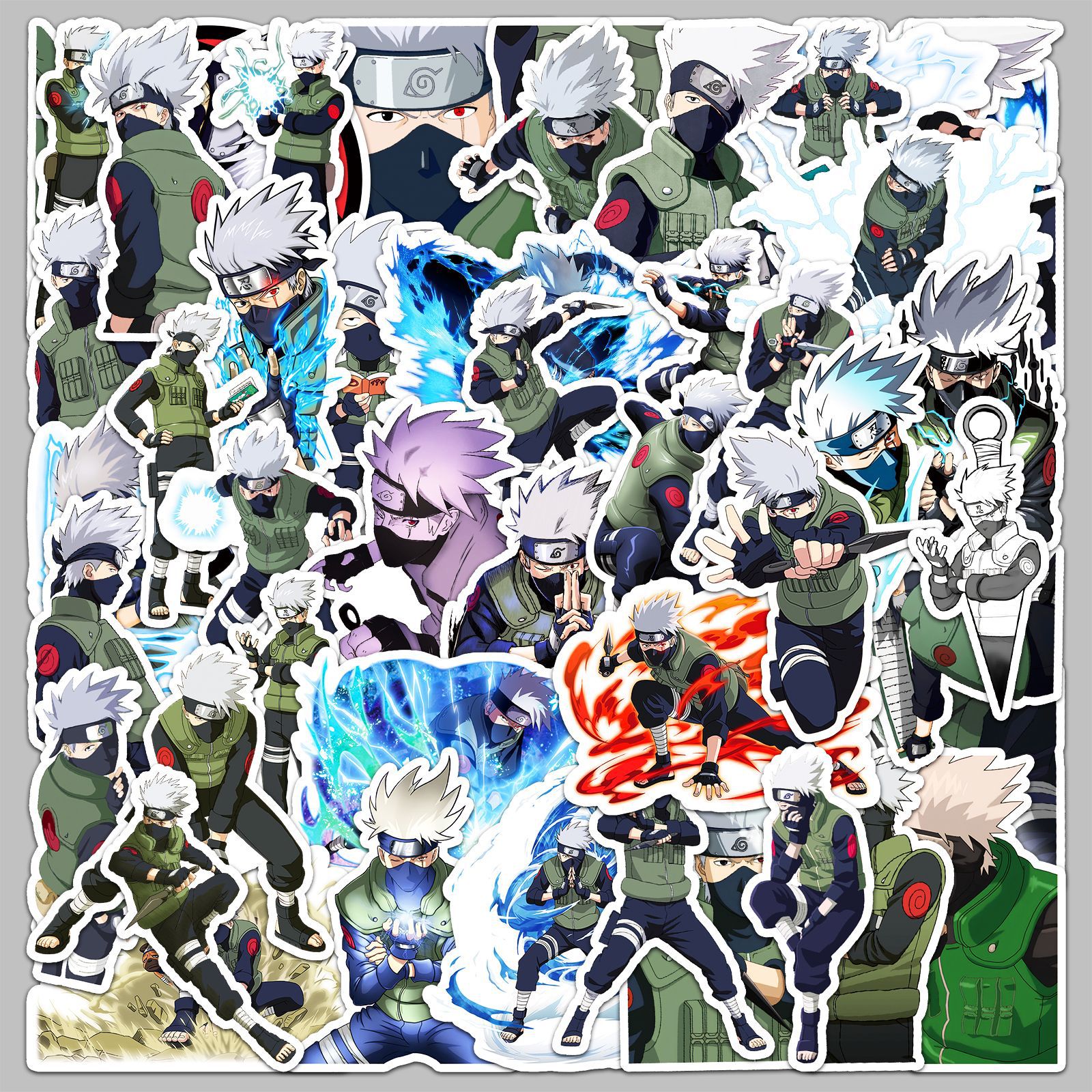 50pcs Anime Naruto Hatake Kaka - đánh giá và giá Laptop Accessory