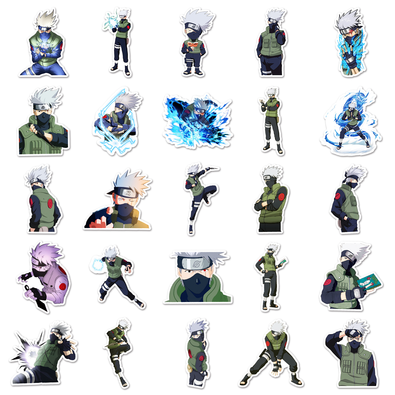 50pcs Anime Naruto Hatake Kaka - đánh giá và giá Laptop Accessory