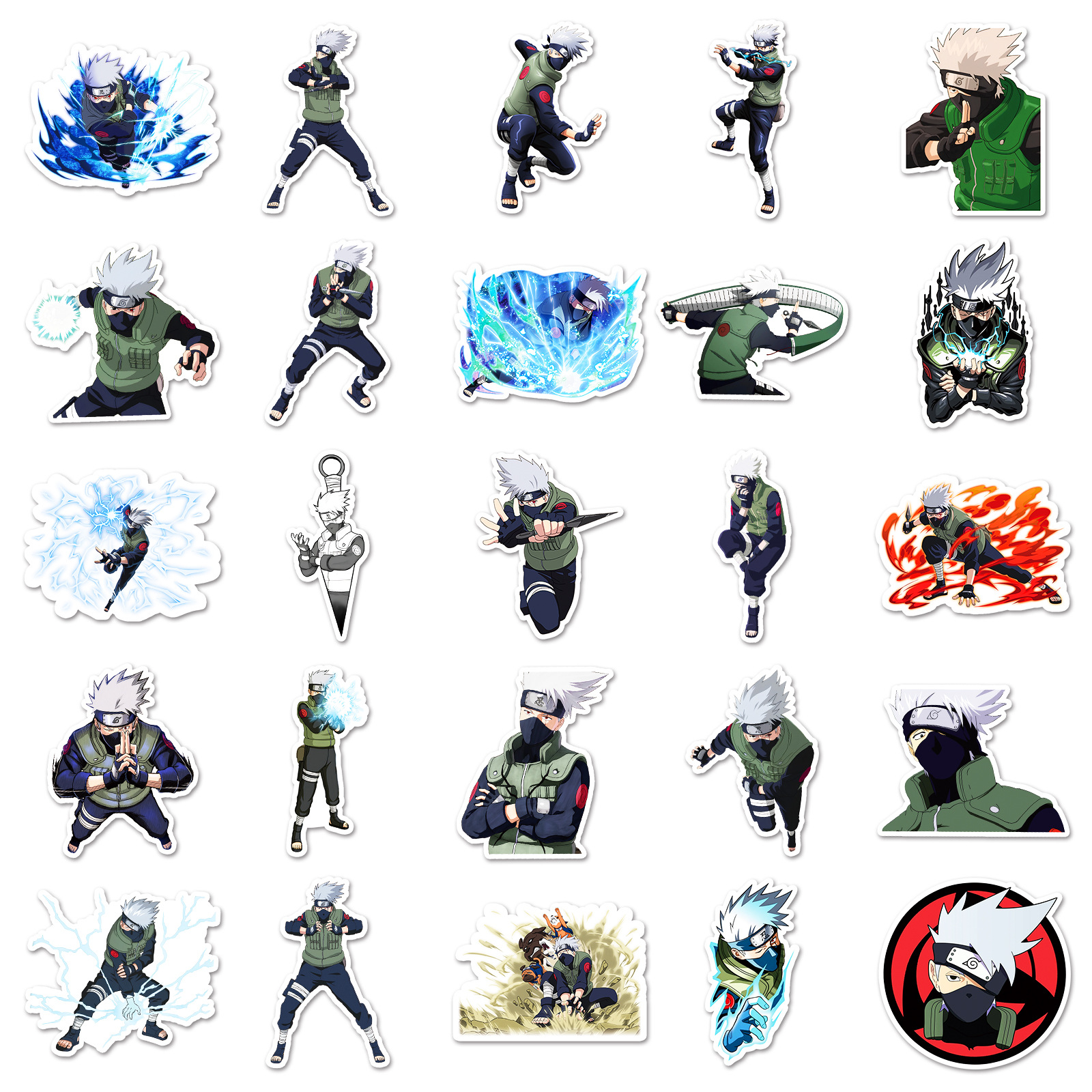 50pcs Anime Naruto Hatake Kaka - đánh giá và giá Laptop Accessory