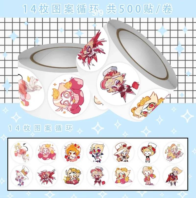 500Pc/Roll Cartoon Sticker Cir - đánh giá và giá Laptop Accessory