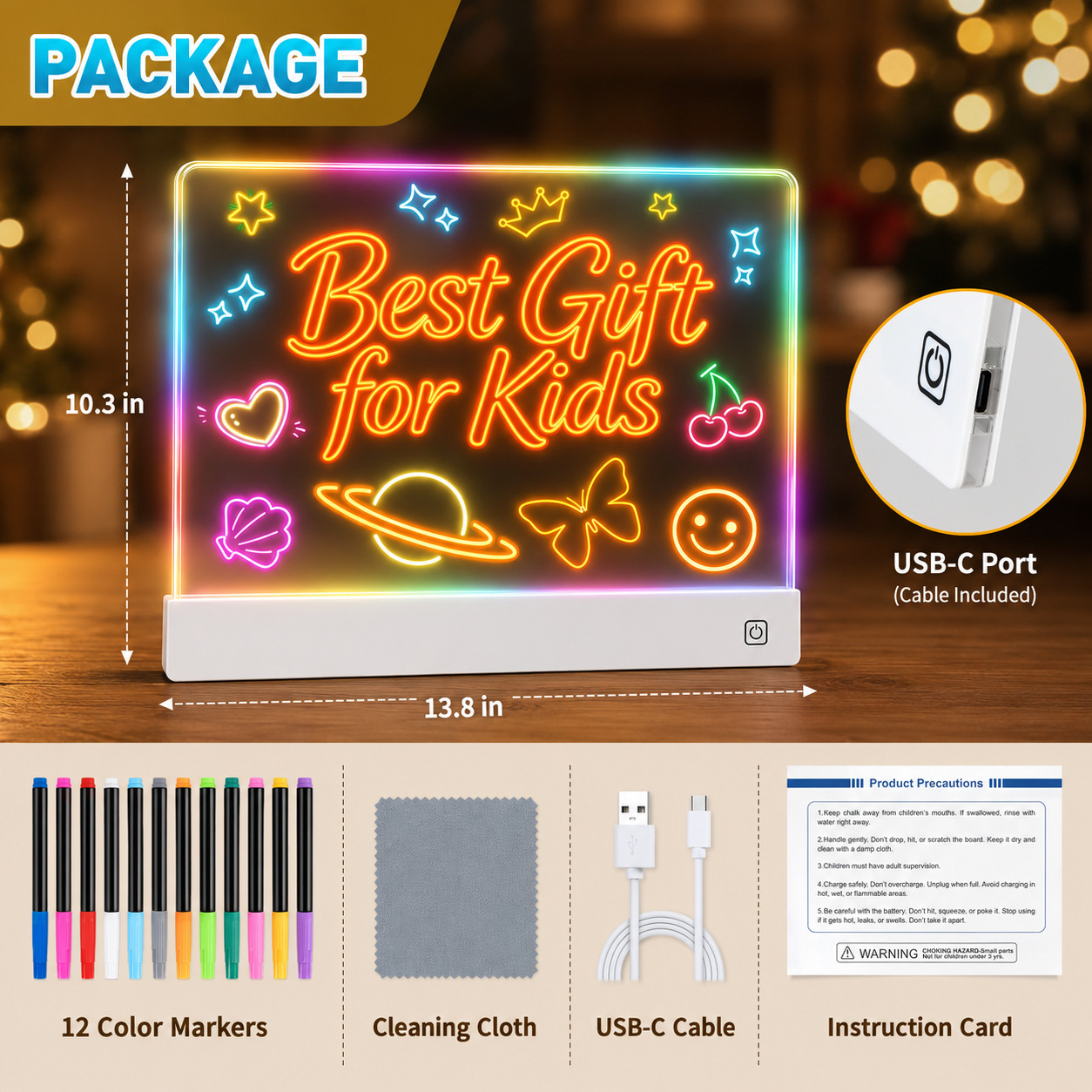 Touch-to-charge LED notepad, l - đánh giá và giá Laptop Accessories Light