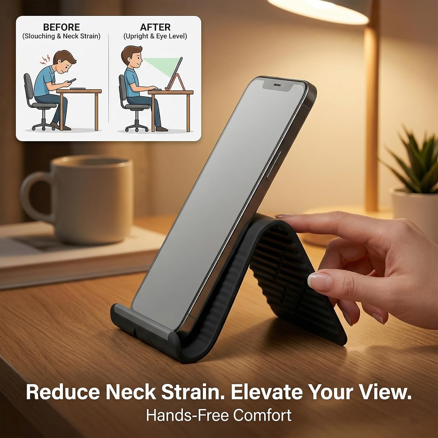 Lazy Portable Phone Stand Sili - đánh giá và giá Laptop Accessory