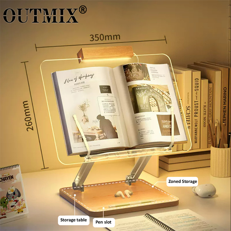 Wooden Reading Stand with Ligh - đánh giá và giá Laptop Office Accessories