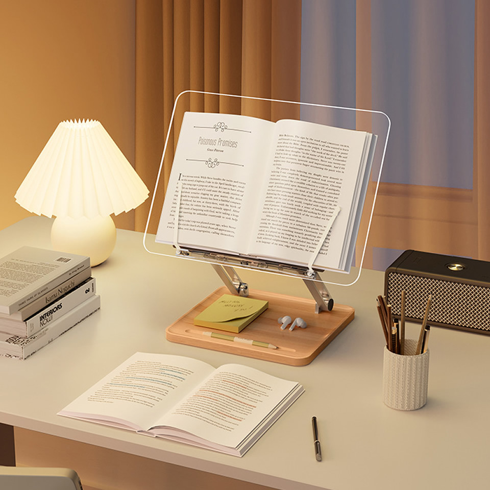 Wooden Reading Stand with Ligh - đánh giá và giá Laptop Office Accessories