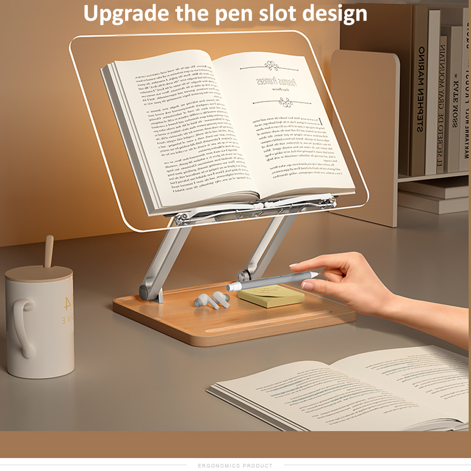 Wooden Reading Stand with Ligh - đánh giá và giá Laptop Office Accessories