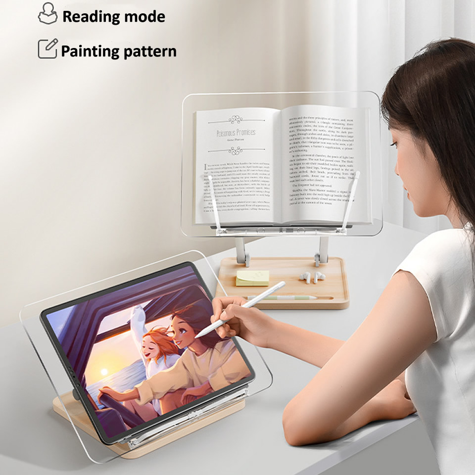 Wooden Reading Stand with Ligh - đánh giá và giá Laptop Office Accessories