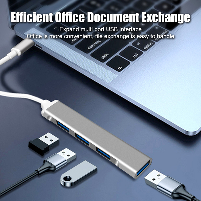 Mini 4-Port USB Type C Hub Ada - đánh giá và giá Laptop Accessories Hub