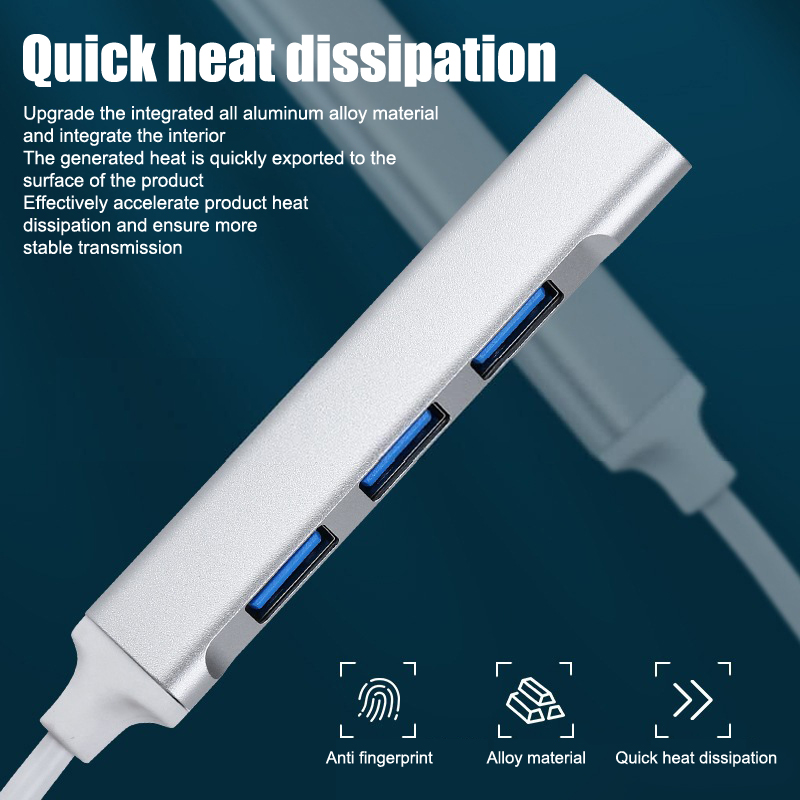 Mini 4-Port USB Type C Hub Ada - đánh giá và giá Laptop Accessories Hub