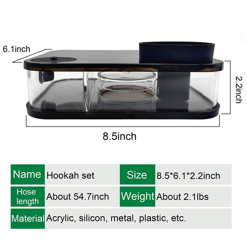 Rectangle Hookah Smoking Pipe  - đánh giá và giá Laptop Accessories Light